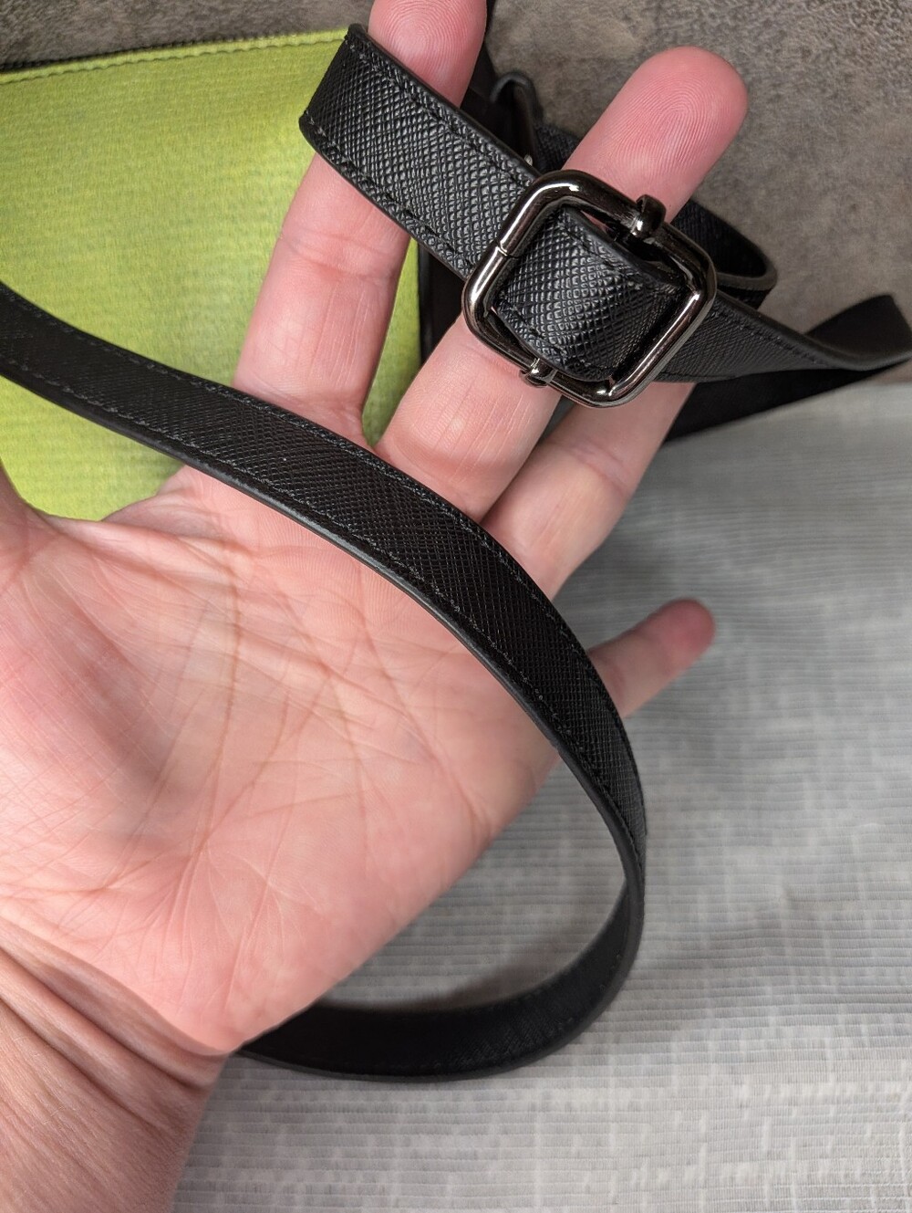 RAREFORM Rae Crossbody | Upcycled Billboard | Lime - Picture 6 of 6